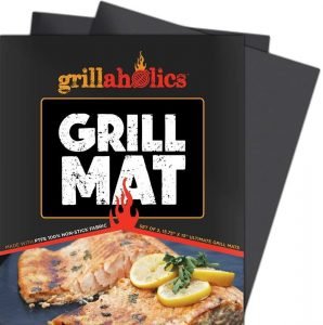 Grillaholics Grill Mat - Set of 2 Heavy Duty BBQ Grill Mats: